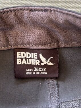 Eddie Bauer Men's Pants - Black and Gray